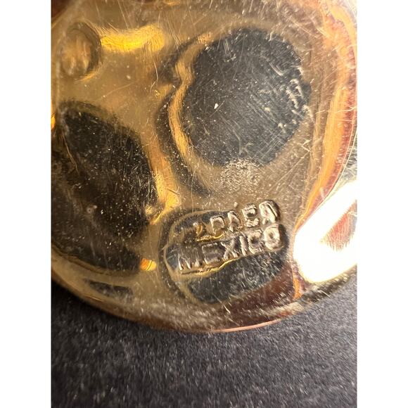 Vintage ALPACA MEXICO Silver MOP Abalone Yin Yang Drop Earrings - Picture 4 of 14